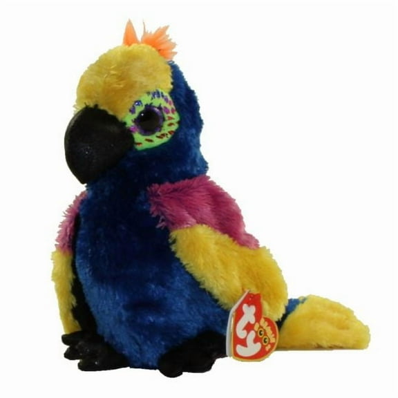 TY Beanie Boos - WYNNIE the PARROT (Glitter Eyes) (Regular Size - 6" Plush) (BONUS 1 FUN CHOPS)