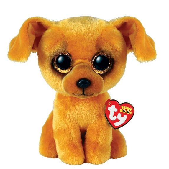 TY Beanie Boos - ZUZU the Brown Dog (Glitter Eyes) (Regular Size - 6 inch)