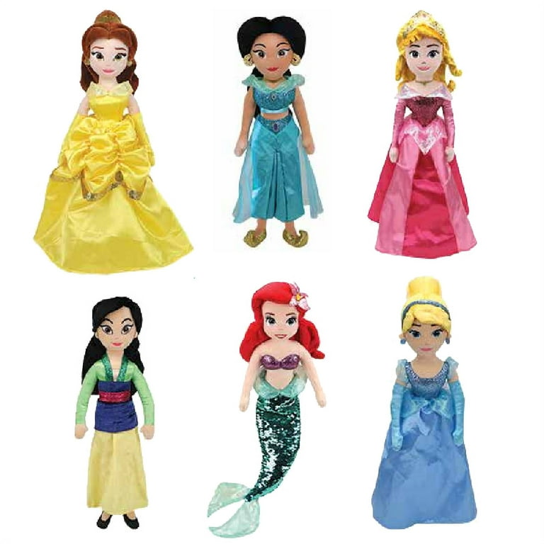 Disney Princess stylized 5-inch Bean Plush Doll, Cinderella features c