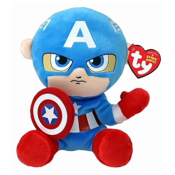 TY Beanie Buddy - Marvel Super Heroes - CAPTAIN AMERICA [2023](Soft Body - 12 inch)
