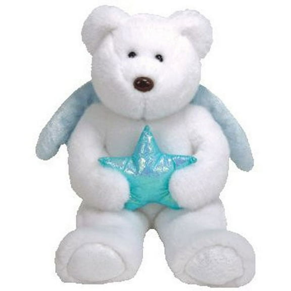 TY Beanie Buddy - STAR the Bear (Blue Star) (14 inch)