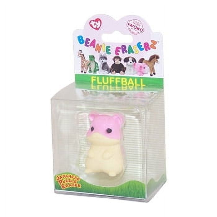 TY Beanie Eraserz - FLUFFBALL the Guinea Pig 1.5
