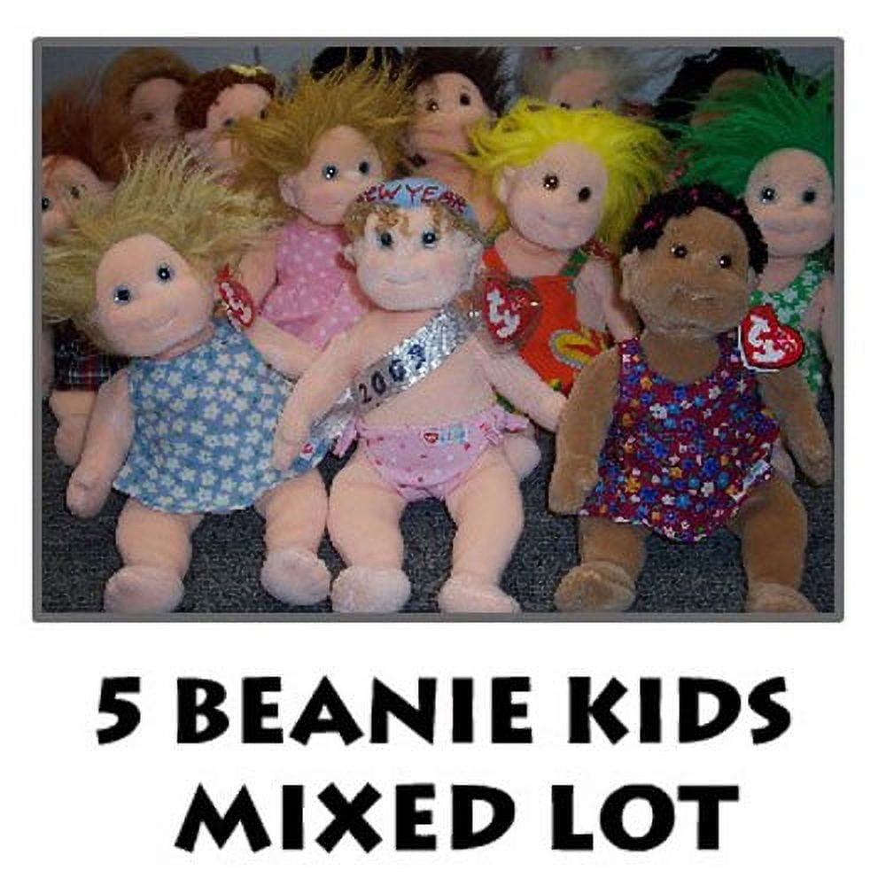 TY Beanie Kids - (10 Kids 5 Mixed Different) Lot (All of inch)