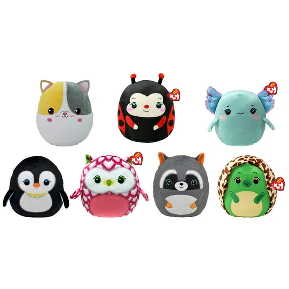 TY Beanie Squishies (Squish-A-Boos) - FALL 2024 SET OF 7 (10 inch)