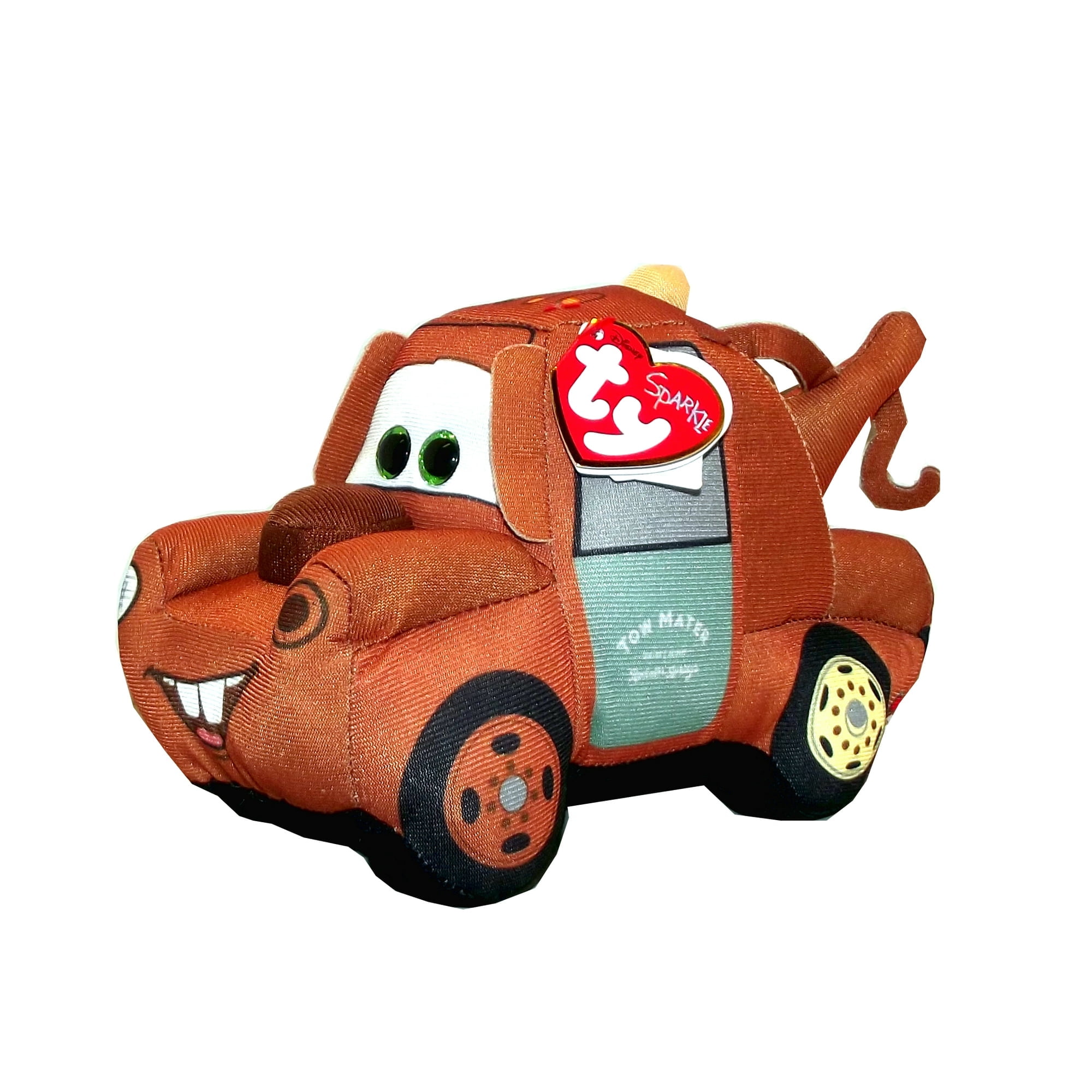 TY Cars 3 Mater 5 X 4 X 7.5" Plush (BONUS ONE RANDOM TY ERASER)