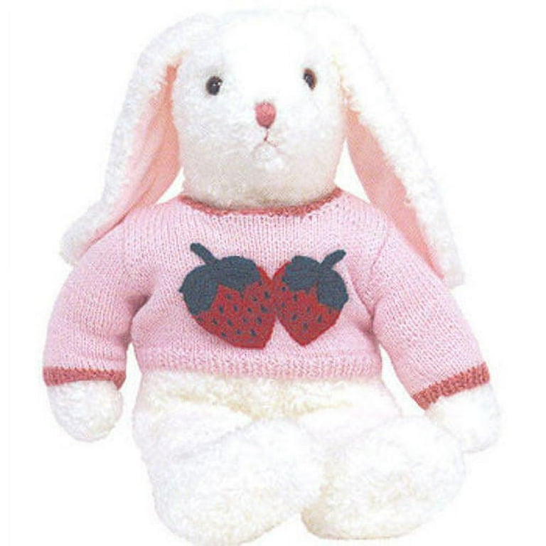 TY Classic Plush - CURLY the Bunny (White Version - 17