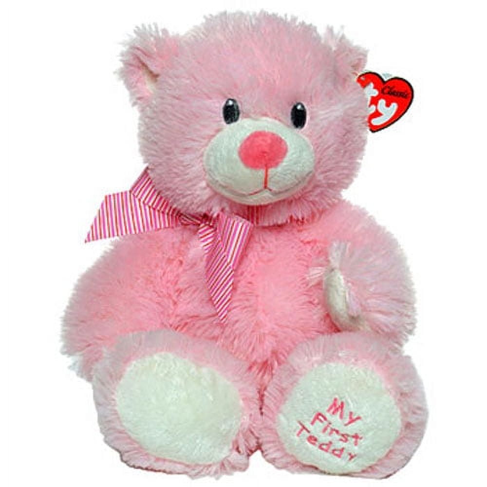TY Classic Plush - MY FIRST TEDDY the Pink Bear (13 inch)