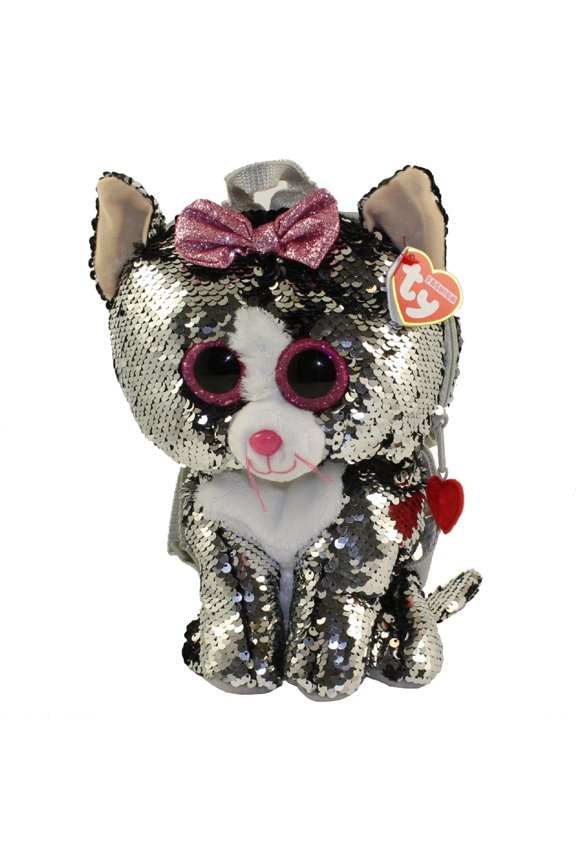 Fashion Flippy Sequin Backpack - KIKI the Cat (13 inch)