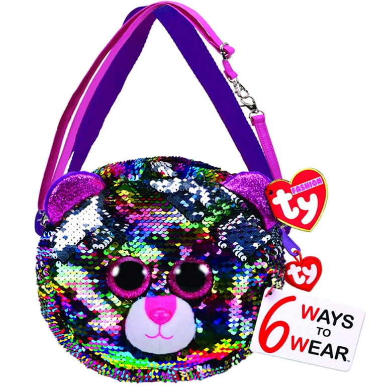 TY Fashion Flippy Sequin Purse - DOTTY the Leopard (8 inch TY Fashion Flippy Sequin Purse - DOTTY the Leopard (8 inch