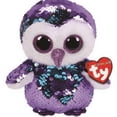 thumbnail image 1 of TY Flippables Moonlight - The Purple Sequin Owl (Glitter Eyes) Regular Size  6" Plush (With Fun Chops), 1 of 1