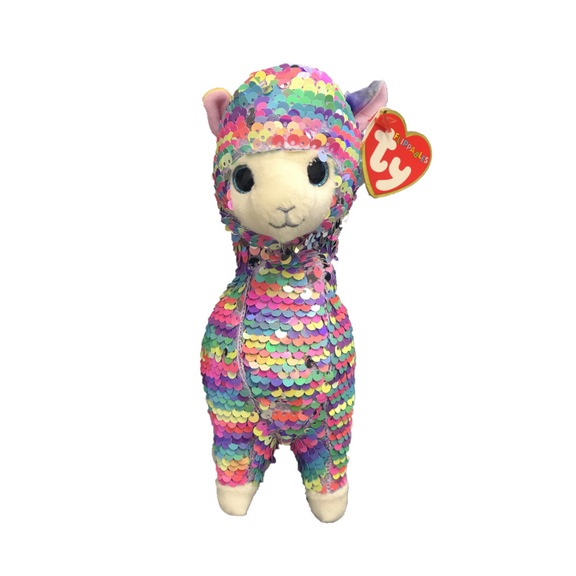 TY Flippables Sequin Plush - Lola the Llama (Regular Size - 6 inch)