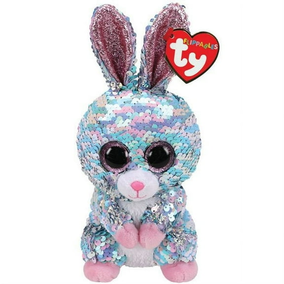 TY Flippables Sequin Plush - RAINDROP the Bunny Rabbit (Regular Size - 6 inch)