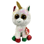 Ty Flippables Sequin Plush - Stardust the Christmas Unicorn   Glitter Eyes - Stuffed Animal