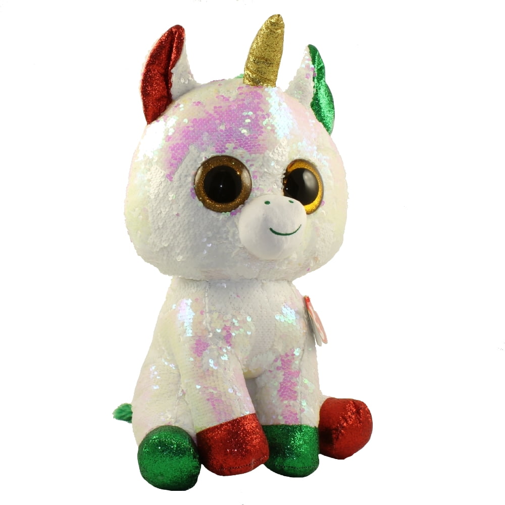 TY Flippables Sequin Plush STARDUST the Christmas Unicorn