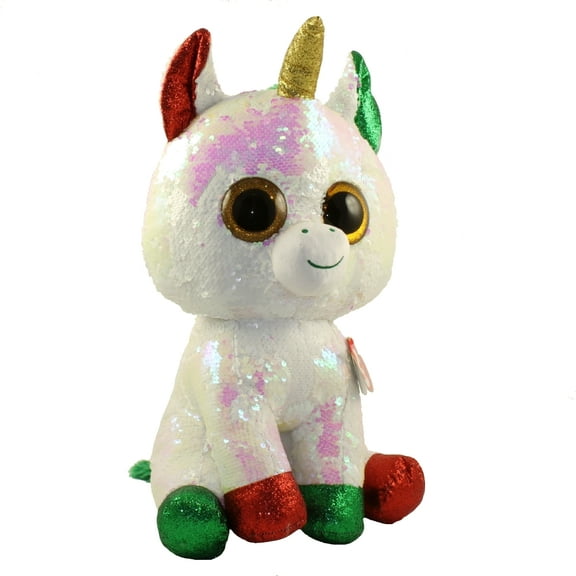 TY Flippables Sequin Plush - STARDUST the Christmas Unicorn