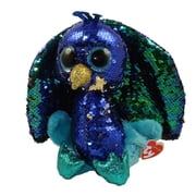 TY Flippables Sequin Plush - TYSON the Peacock Medium Size - 9 inch