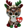 thumbnail image 1 of TY Flippables Tegan The Christmas Reindeer (Glitter Eyes) Small 6" Plush (BONUS ONE FUN CHOPS), 1 of 1