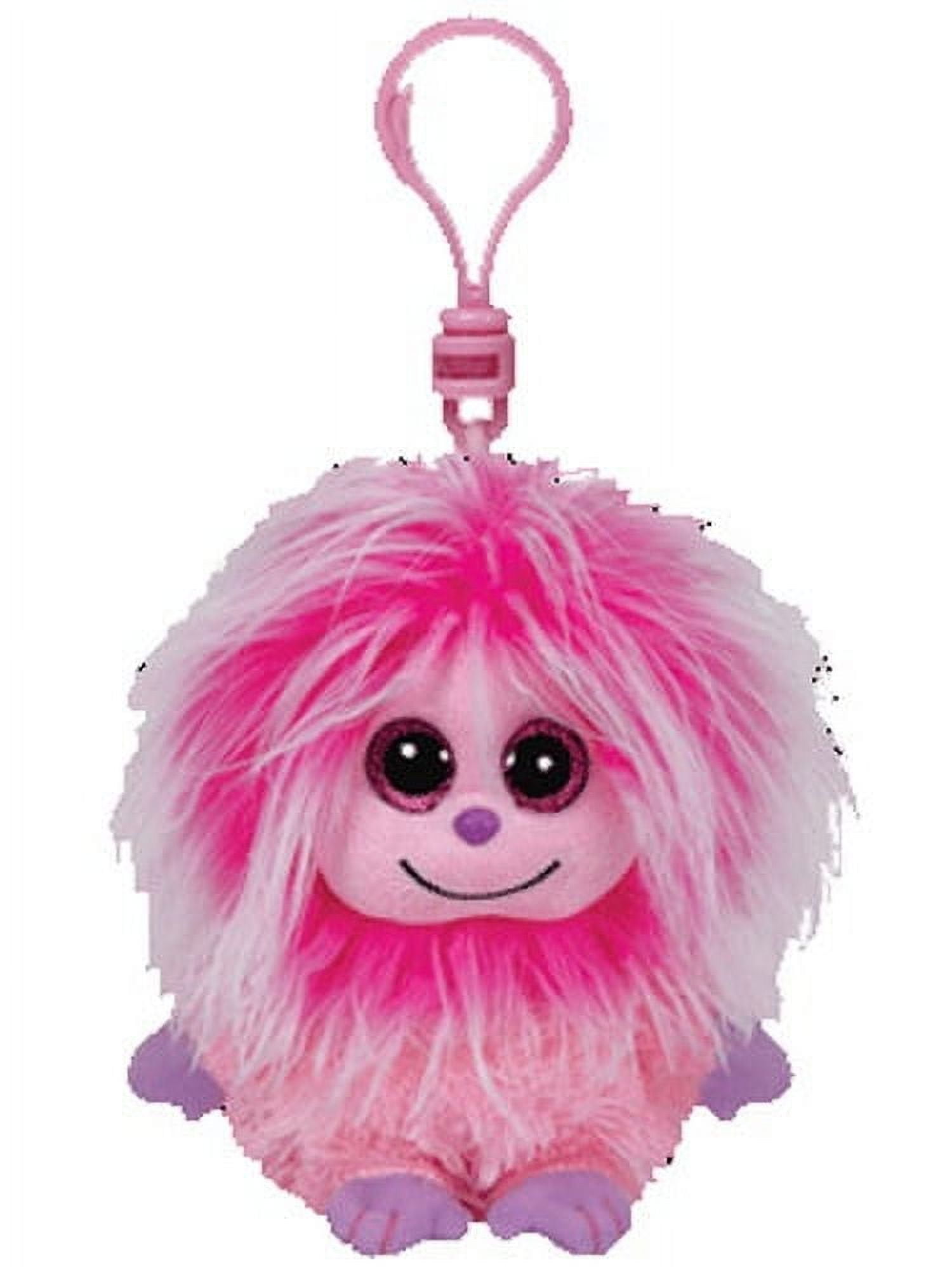 instinctoy grateful days ぬいキー　pink mix TY Frizzys - KINK the Pink Monster (Plastic Key Clip - 3 inch