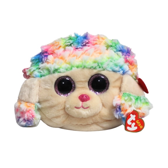 Ty Gear- Rainbow the Poodle Glitter Eyes Purse - Stuffed Animal