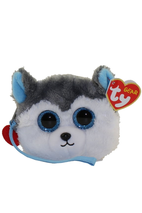 Gear- Slush the Husky Dog Glitter Eyes Wristlet Purse - Stuffed Animal