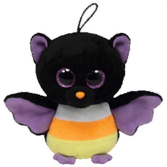 Ty Halloweenie - Radar the Candycorn Bat, MWMT Stuffed Animal Toy