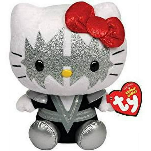 TY Hello Kitty - KISS Rock Band Spaceman (Regular Size 6" Plush)(BONUS ONE FUN CHOPS)
