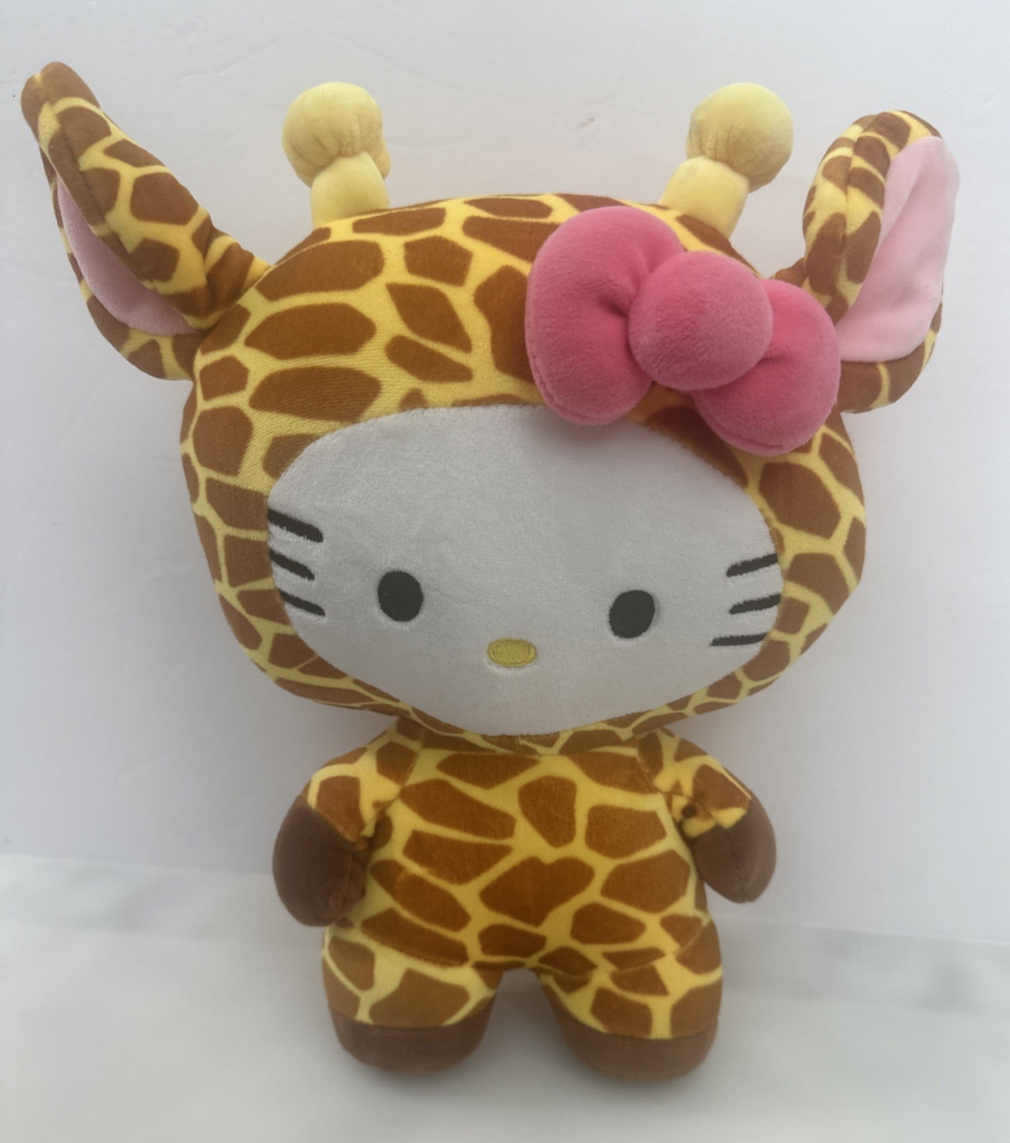 hello kitty in giraffe costume backpack GUND Sanrio Keroppi 9.5-Inch Plush Toy for Ages 1+ Yellow trim adds a pop of color Sanrio Hello Kitty Animal Disguise