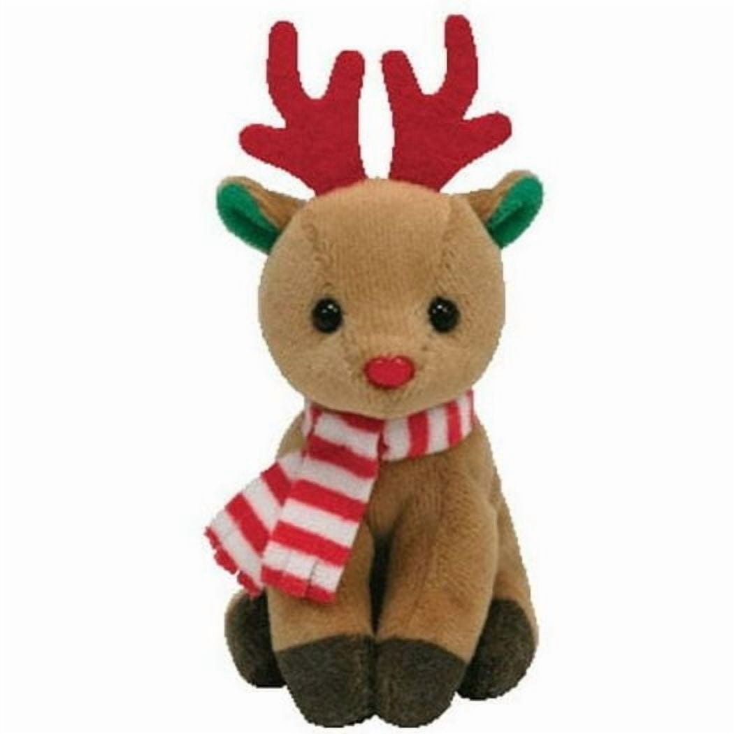 Ty Jingle Baby Beanie: FREEZER the Reindeer Plush Ornament (4 inch)