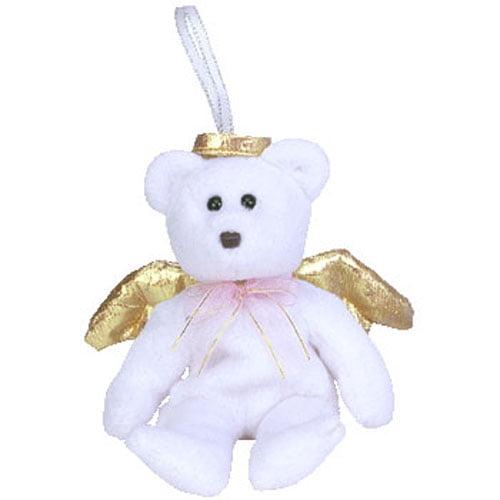 TY Jingle Beanie Baby HALO 2 the Angel Bear 5.5 inch Walmart