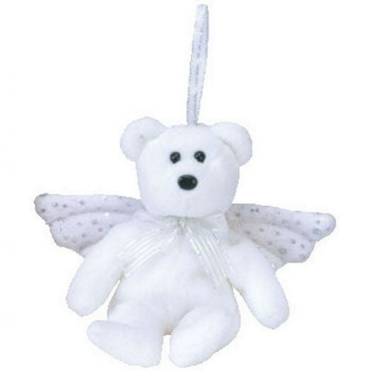 Ty Jingle Beanie Baby: HERALD the Angel Bear Plush Ornament (5
