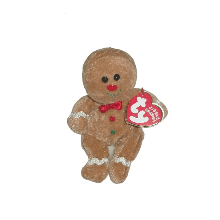 TY Jingle Beanie Baby SWEETSY the Gingerbread man inch