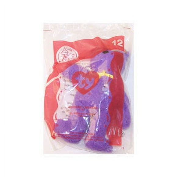 TY McDonald's Teenie Beanie - #12 GRIMACE the Bear (2004) (4.5 inch)