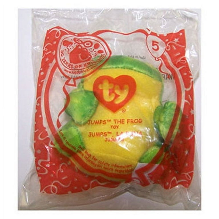 TY McDonald's Teenie Beanie - #5 JUMPS the Frog (2009) (4.5 inch