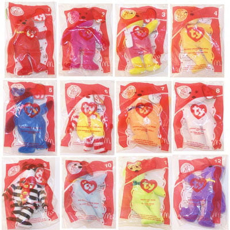 TY McDonald's Teenie Beanies - Complete Bagged Set of 12 (2004