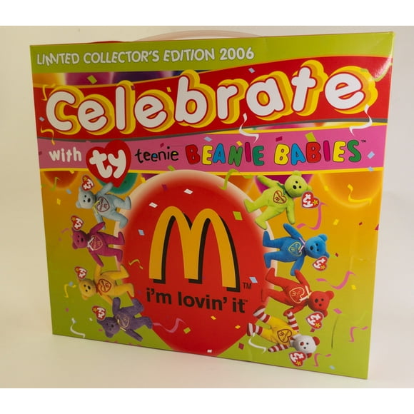 TY McDonald's Teenie Beanies - Set of 8 Singapore Exclusive Teenies (2006 Release) - Boxed Set