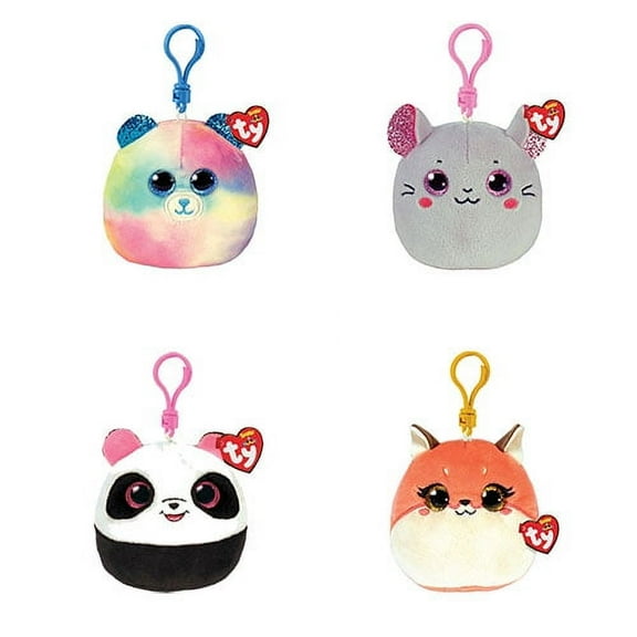 TY Mini Beanie Squishies - Spring 2022 SET of 4 (Catnip, Hope, Roxie & Bamboo) (3 inch)