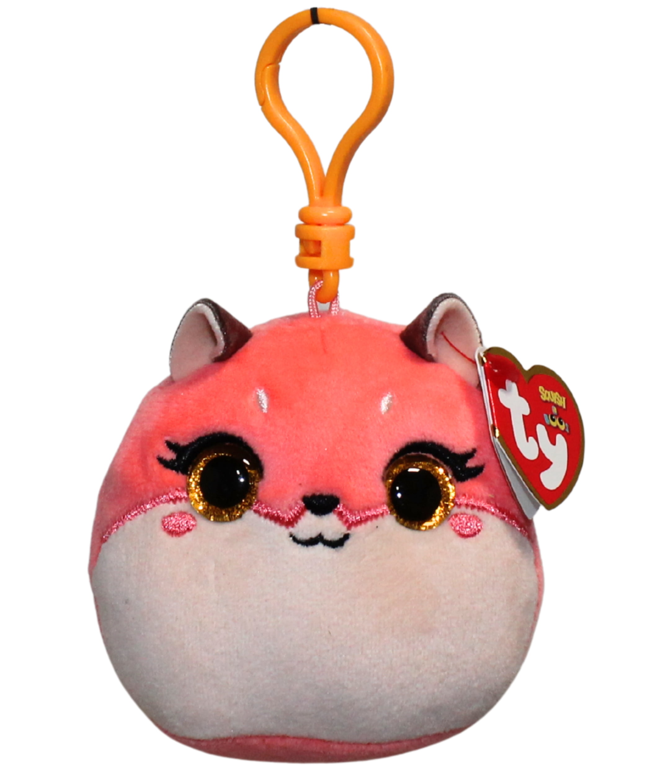 TY Mini Beanie Squish-A-Boos Plush - ROXIE the Fox Keychain, 3