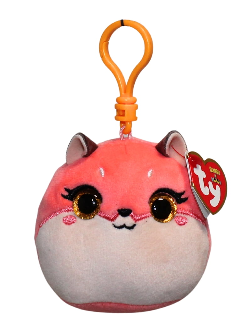TY Mini Beanie Squish-A-Boos Plush - ROXIE the Fox Keychain, 3