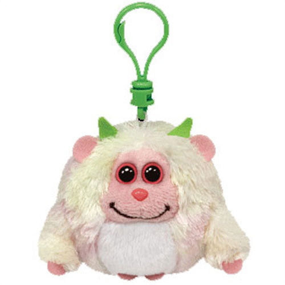 TY Monstaz - LOLA the Yellow & Pink Monster (Plastic Key Clip - 3