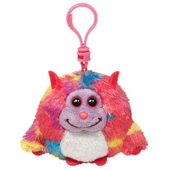 TY Monstaz - WILLY the Tie-Dyed Monster (Plastic Key Clip - 3 inch)