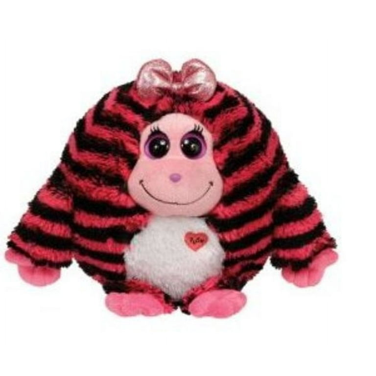 TY Monstaz - ZOEY the Pink & Black Striped Monster (Regular