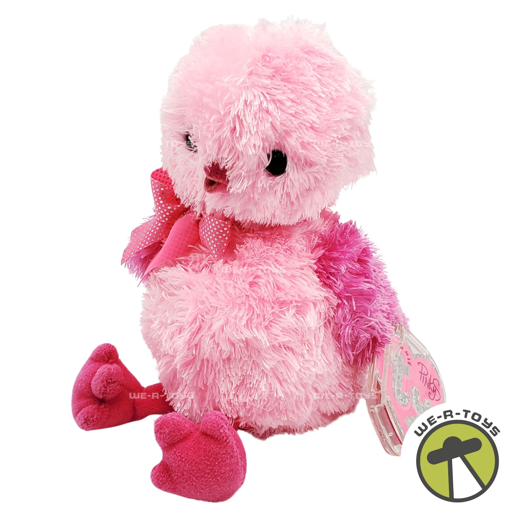 Ty Beanie Babies Pinkys Collection Chenille the Pink Chick Plush