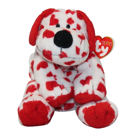 Ty Pluffies - Sweetly the Valentine's Dog - Stuffed Animal