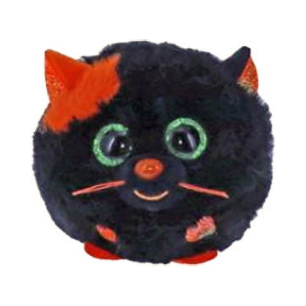 TY Puffies Beanie Balls Plush SALEM the Halloween Cat 3
