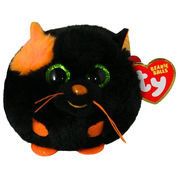 Ty Beanie Balls (Puffies) - Salem the Cat - Stuffed Animal