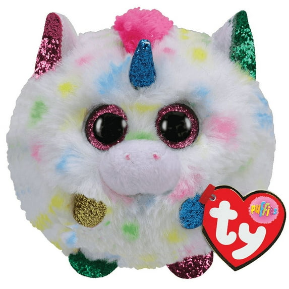TY Puffies - HARMOINE the Multi Color Unicorn (4 inch)