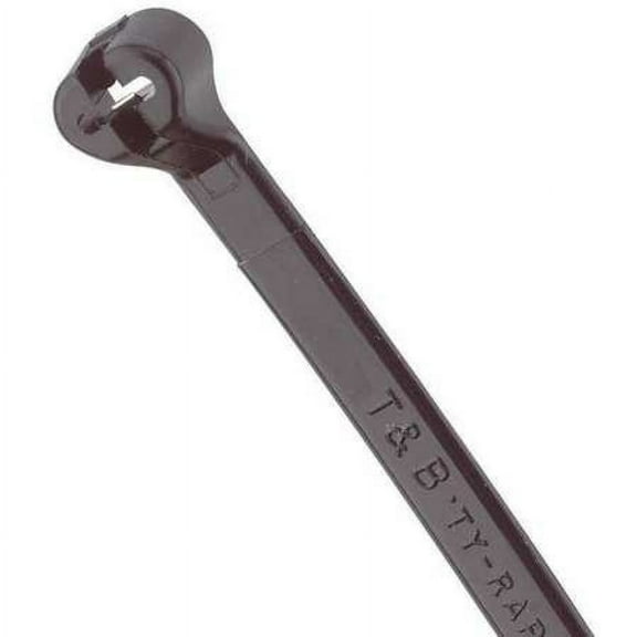 TY-RAP TY25MX CABLE TIES 50LB 7.31 INCHES UV BLACK NYLON 1000 PACK