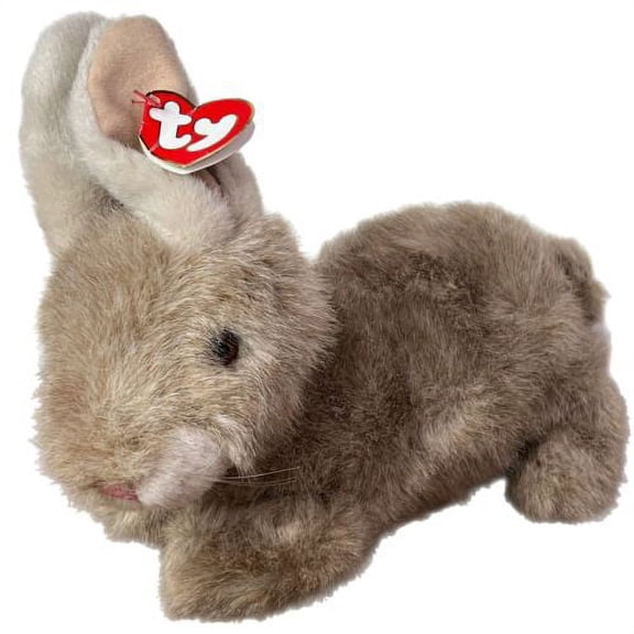 TY Realistic Brown Bunny Rabbit BUTTONS 10" Stuffed Animal (NEW 1997  Plush Toy Tag)