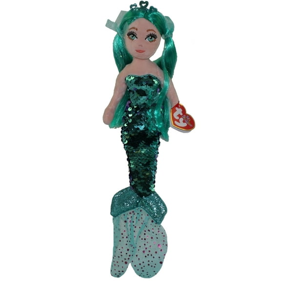 TY Sea Sequins Plush Mermaid - AZURE (Regular Size - 10 inch)
