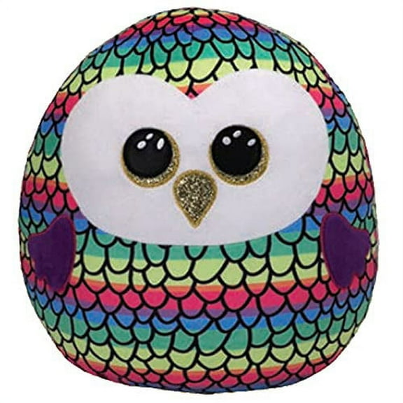 TY Squish-A-Boo Owen Owl 10 Inch Plush